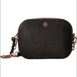 Tory Burch Robinson round black crossbody